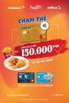 Giảm ngay 15% dành riêng cho chủ thẻ Mastercard Eximbank tại cửa hàng Jollibee