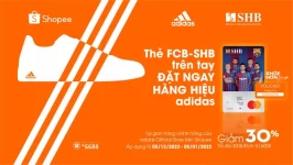 Giảm trực tiếp 30% dành cho chủ thẻ tín dụng quốc tế SHB - FCB Mastercard khi mua sản phẩm Adidas