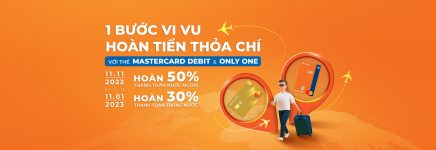 1 bước vi vu hoàn tiền thỏa chí cùng Sacombank Mastercard