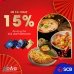 Ưu đãi 15% tại hệ thống Nhà hàng Chang – Morder Thai Cuisine dành cho chủ thẻ SCB Visa/Mastercard.