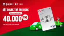 Ưu đãi đặc quyền giảm 25% đơn hàng Gofood tại GoJek với thẻ tín dụng HSBC