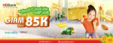 Chạm thẻ  HDBANK giảm ngay tại GRAB