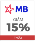 Giảm 15% Khi Thanh Toán Bằng Thẻ Quốc Tế MB Bank Trên Shoppe