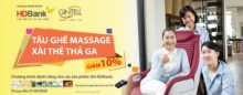 Tậu Ghế Massage Xài Thẻ Thả Ga cùng HDBank