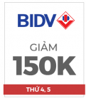 Thẻ quốc tế BIDV giảm 150K khi thanh toán trên Shopee