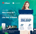 B.F Dentist: Ưu đãi cho chủ thẻ VPBank và CBNV VPBank