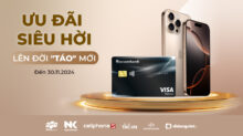 Giảm ngay 1 triệu VND cho chủ thẻ Sacombank khi mua iPhone 16 tại Nguyễn Kim