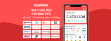 ShopBack hoàn tiền đến 25% trên tổng hóa đơn khi thanh toán bằng thẻ Nam Á Bank