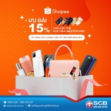 Shopee giảm 15% cho chủ thẻ SCB