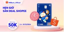 Lướt Shopee – giảm ngay 50K mỗi ngày cùng thẻ quốc tế MB JCB