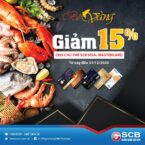 Nhà hàng Bê Vàng giảm 15% cho chủ thẻ SCB