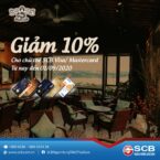 Café Cô Ba Rooftop giảm 10% cho chủ thẻ SCB