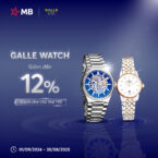 Giảm đến 12% dành cho chủ thẻ MB khi mua sắm tại GALLE WATCH