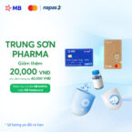 Giảm thêm 20,000 VNĐ dành cho chủ thẻ MB NAPAS hoặc MB Mastercard tạicửa hàng TRUNG SƠN PHARMA