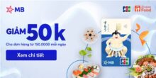 Giảm đến 100k tại SHOPEE FOOD dành cho chủ thẻ MB