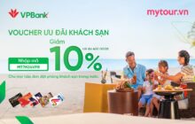 Giảm giá 10% chủ thẻ của VPBank đặt phòng khách sạn trong nước tại Mytour