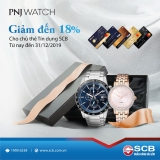 PNJ Watch giảm đến 18% cho chủ thẻ SCB