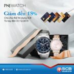 PNJ Watch giảm đến 18% cho chủ thẻ SCB