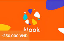 Giảm 250.000 VNĐ khi thanh toán bằng thẻ tín dụng Master và Visa VIB tại website hoặc ứng dụng Klook khi nhập mã “VIBKLOOK2023”